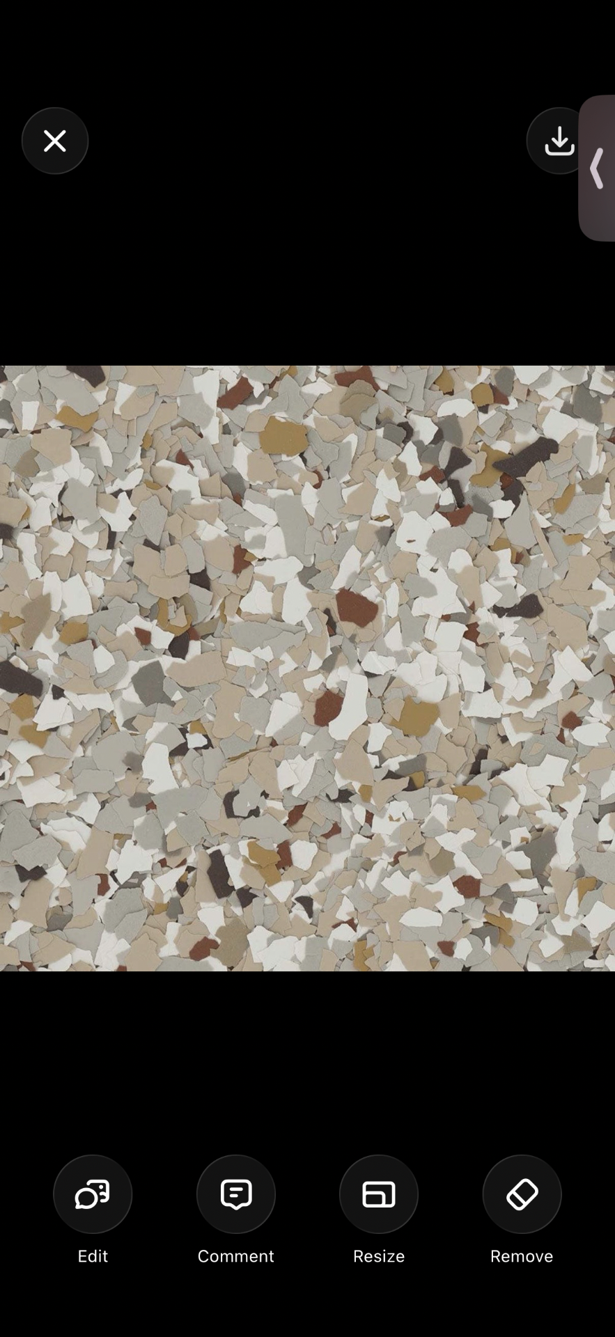 Creekbed epoxy flake blend