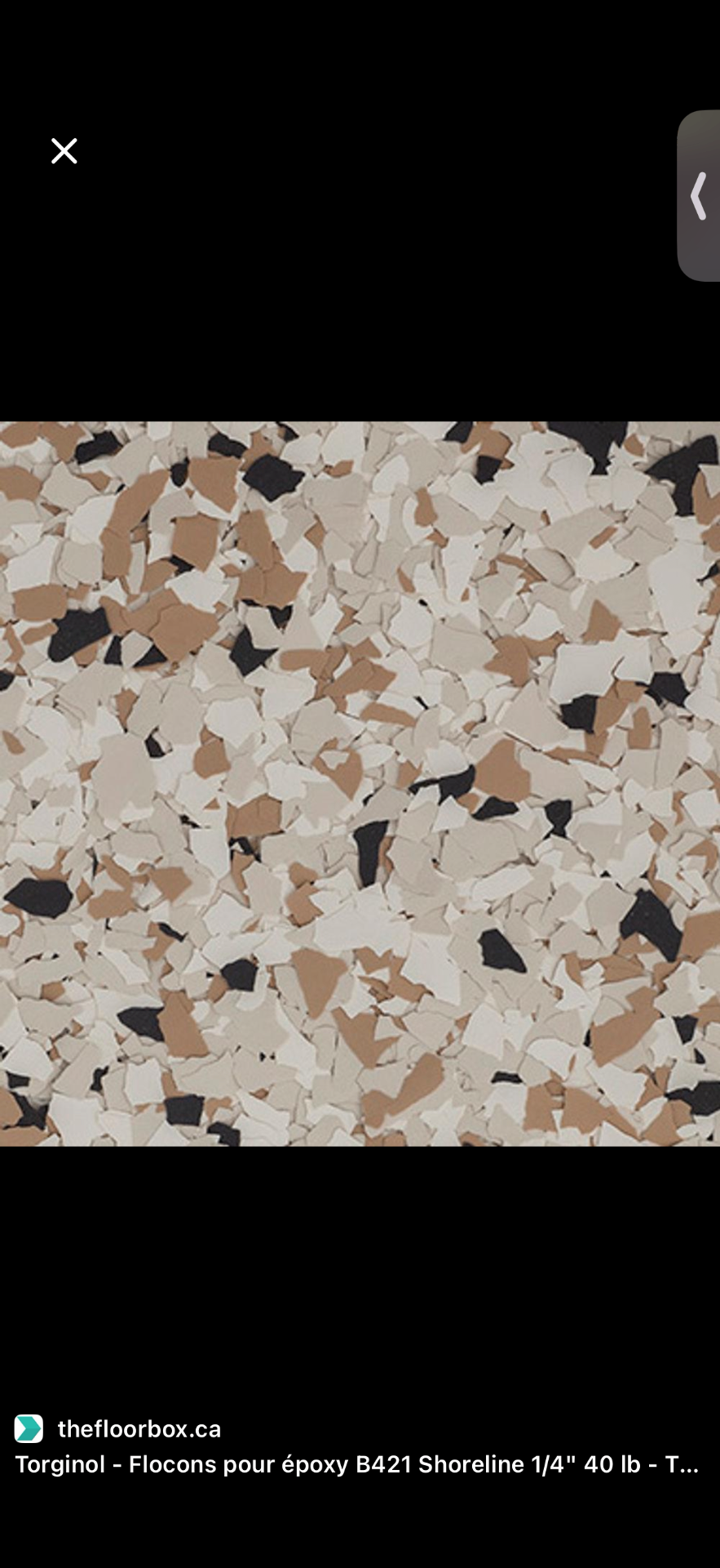 Shoreline epoxy flake blend