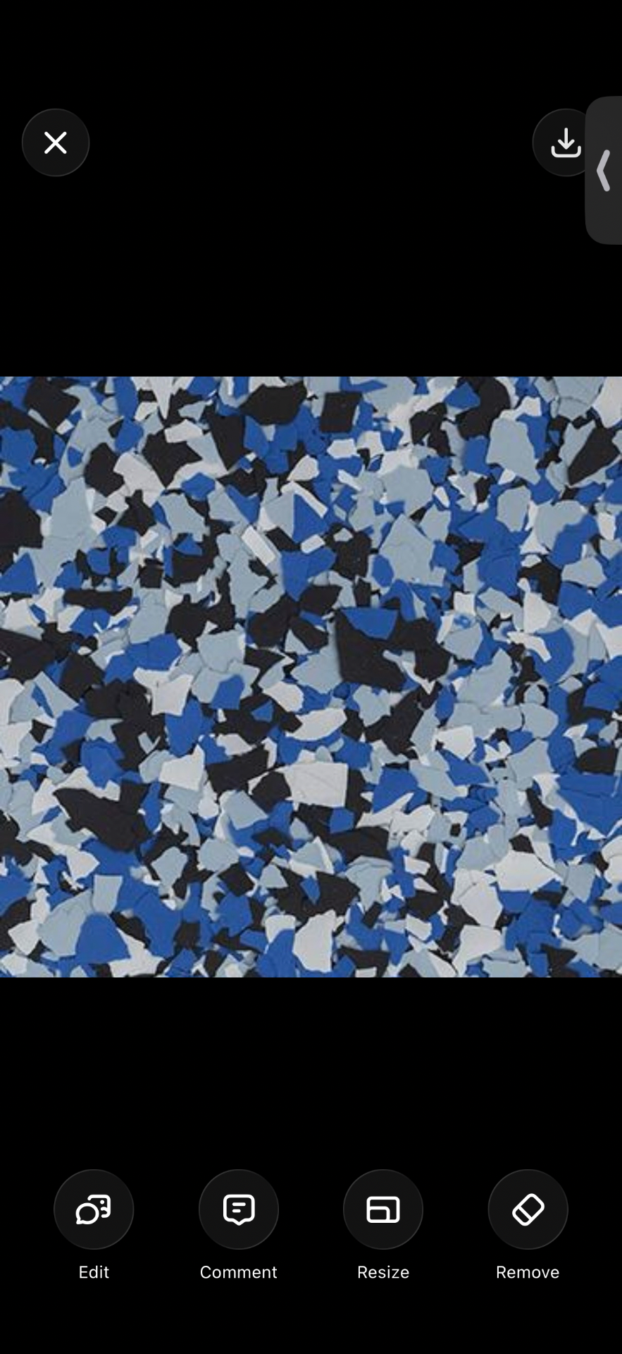 Orbit epoxy flake blend